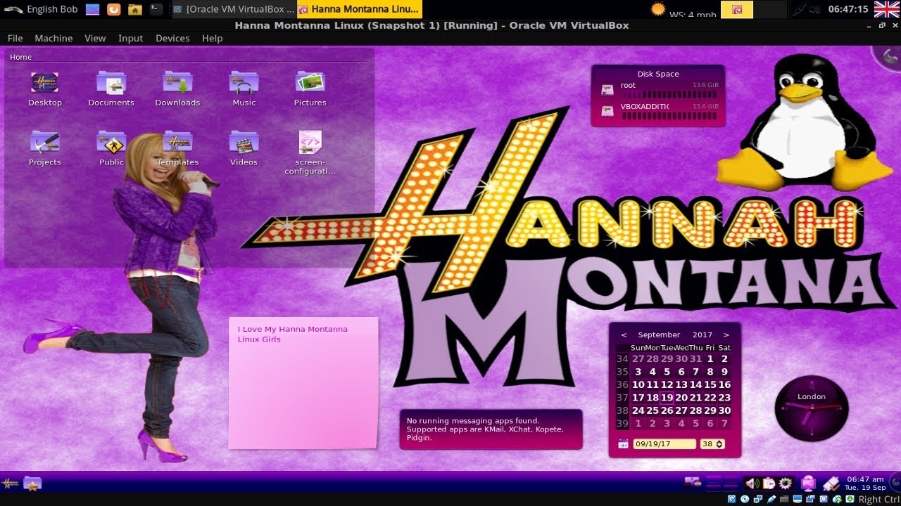 Hannah Montana Linux